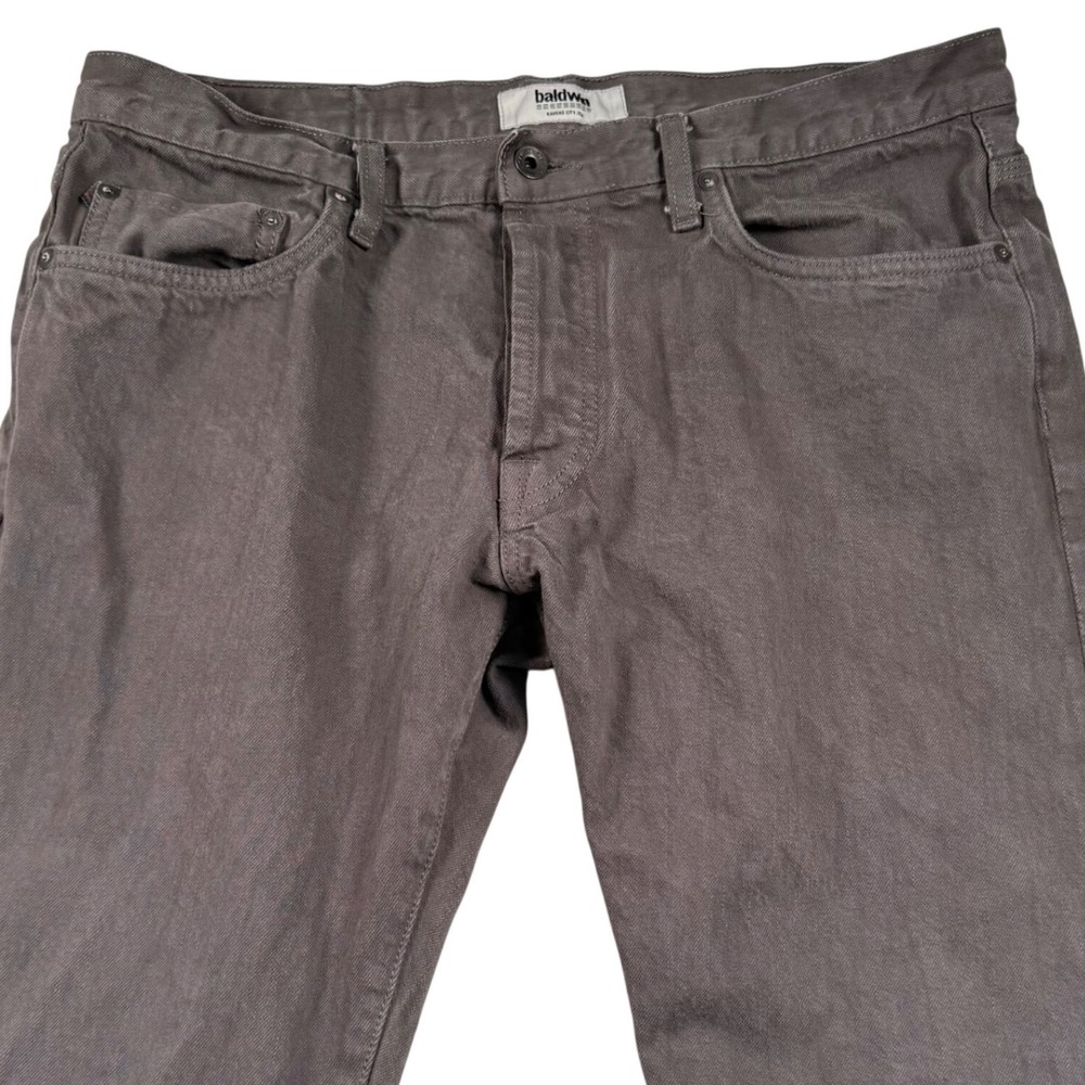 Baldwin The Reed Jeans Mens 36 Gray Classic Straight Selvedge Denim Made in USA